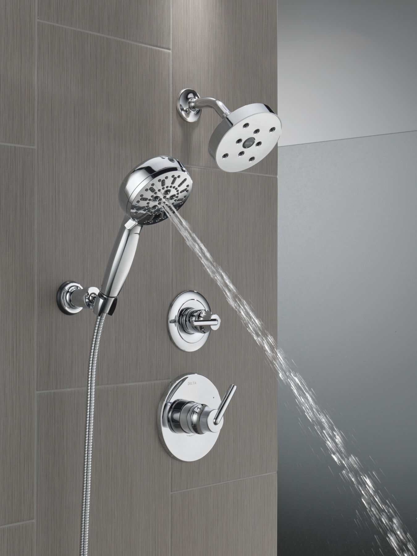 7-Setting Wall Mount Hand Shower with Cleaning Spray, image 17