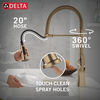 Single Handle Pull-Down Spring Kitchen Faucet
