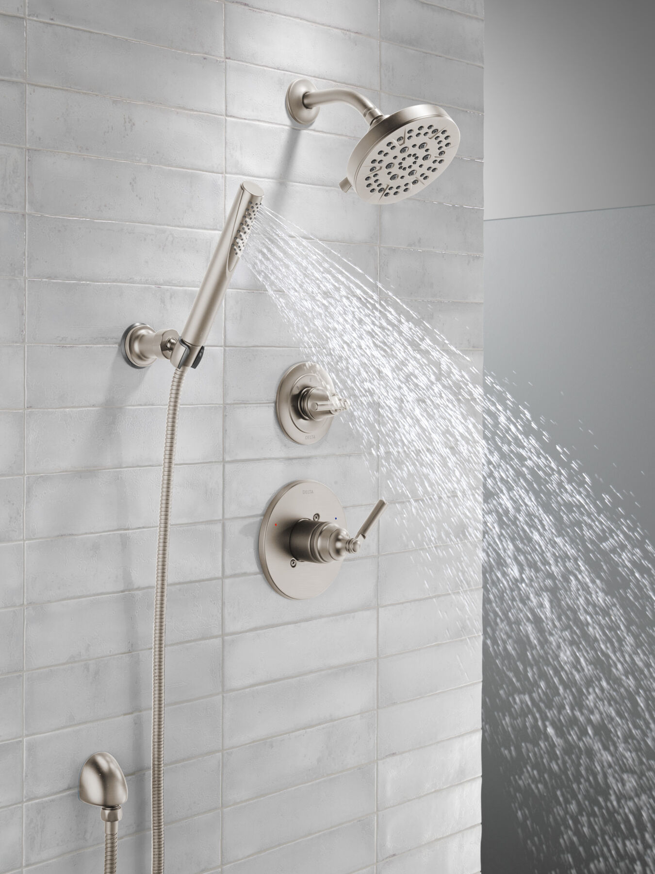 Ducha manual premium para montaje en pared ajustable de una sola función, imagen 23