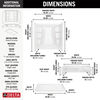 60x32 Alcove Shower Bundle - Right Seat Center Drain