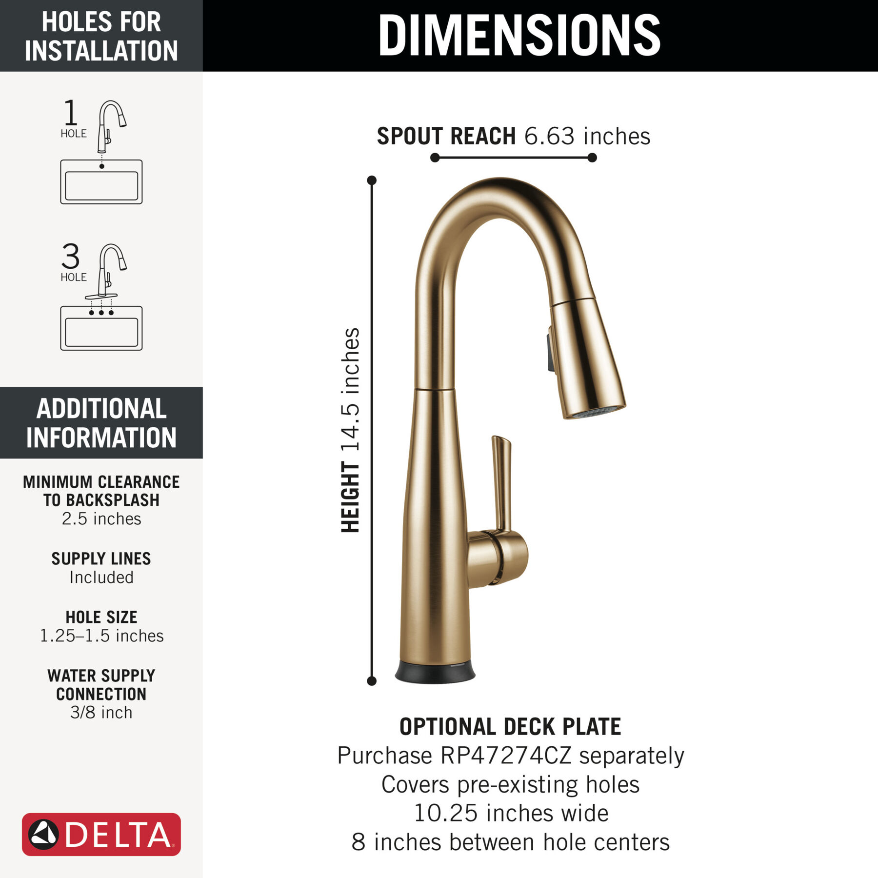 Touch2O® Bar / Prep Faucet with Touchless Technology, image 1