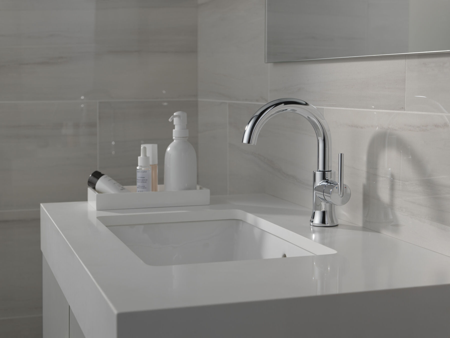 Llave para baño monomando con arco elevado, imagen 1