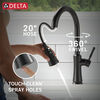Llave para cocina monomando extensible con dispensador de jabón y tecnología ShieldSpray