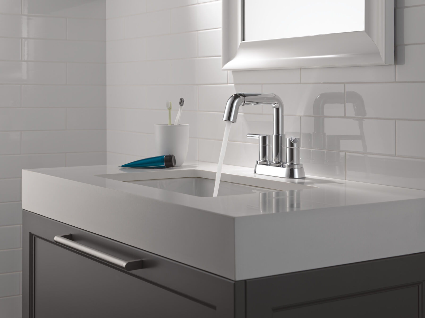 Llave para baño extensible de combinación de dos manijas, imagen 9