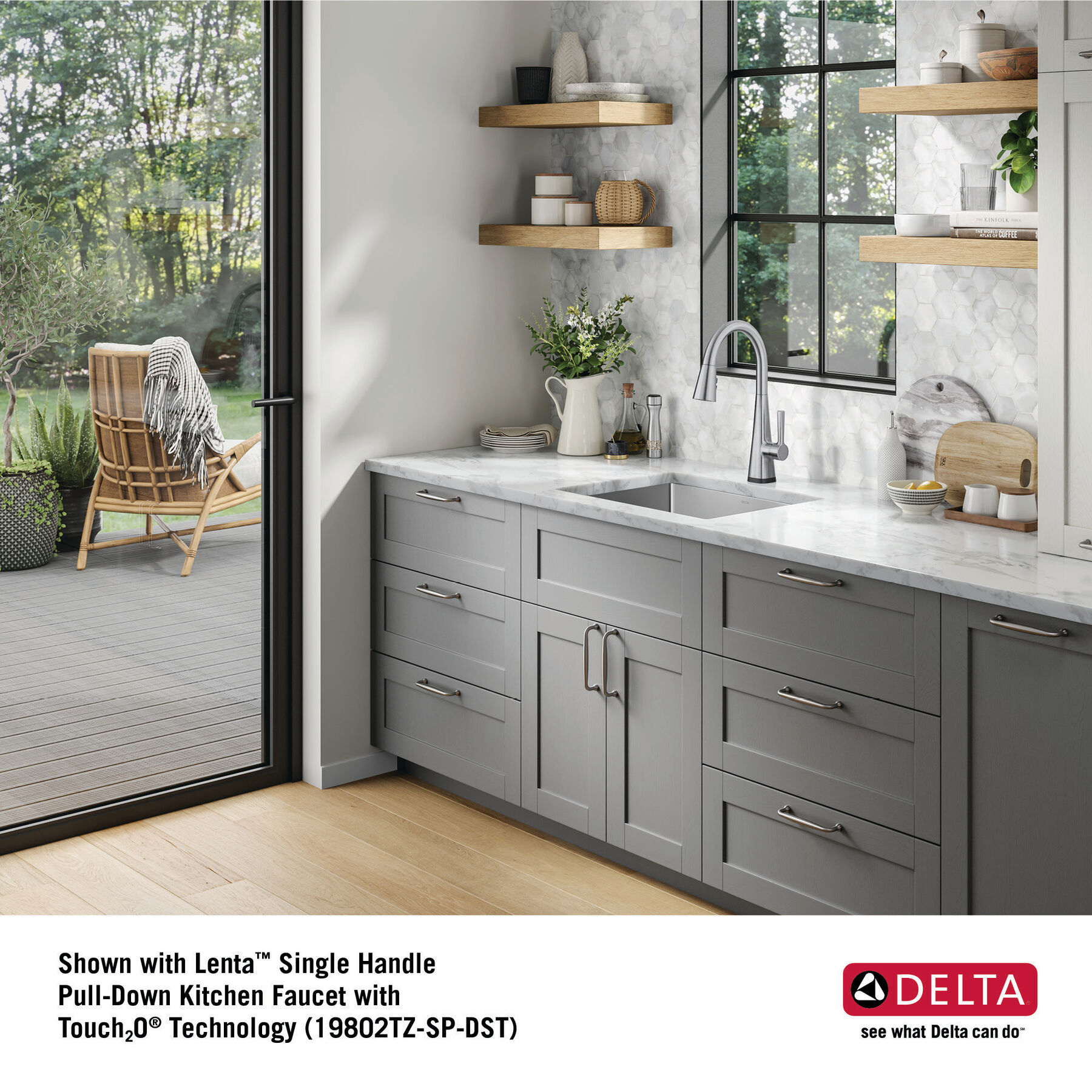 Lavabo de cocina con un receptáculo de acero inoxidable de 23" de montaje bajo encimera con accesorios, imagen 13