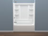 60x32 Alcove Bathtub Bundle with Trim and Waste Assembly - Left Drain