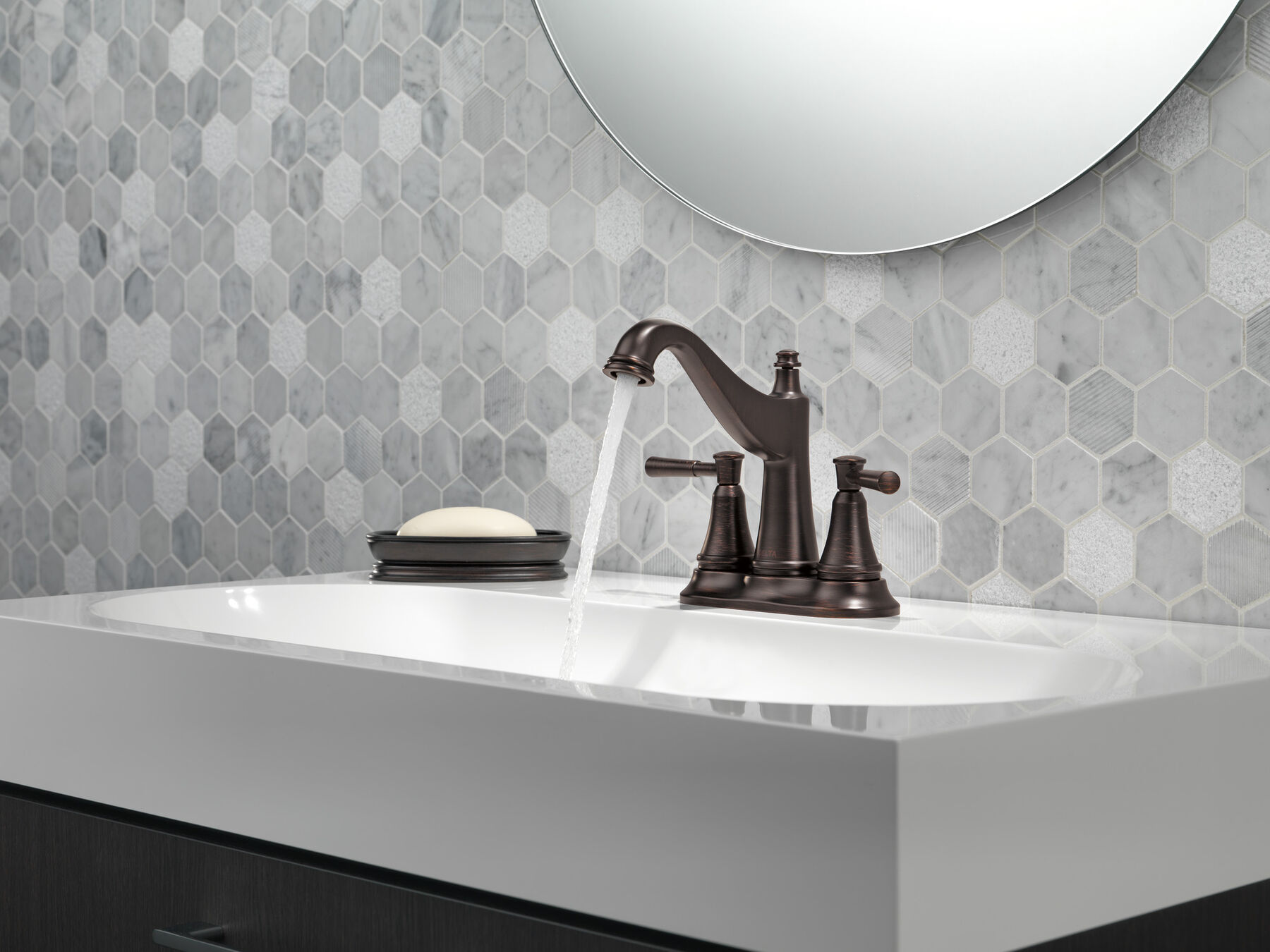 Llave para baño de combinación con dos manijas, imagen 2