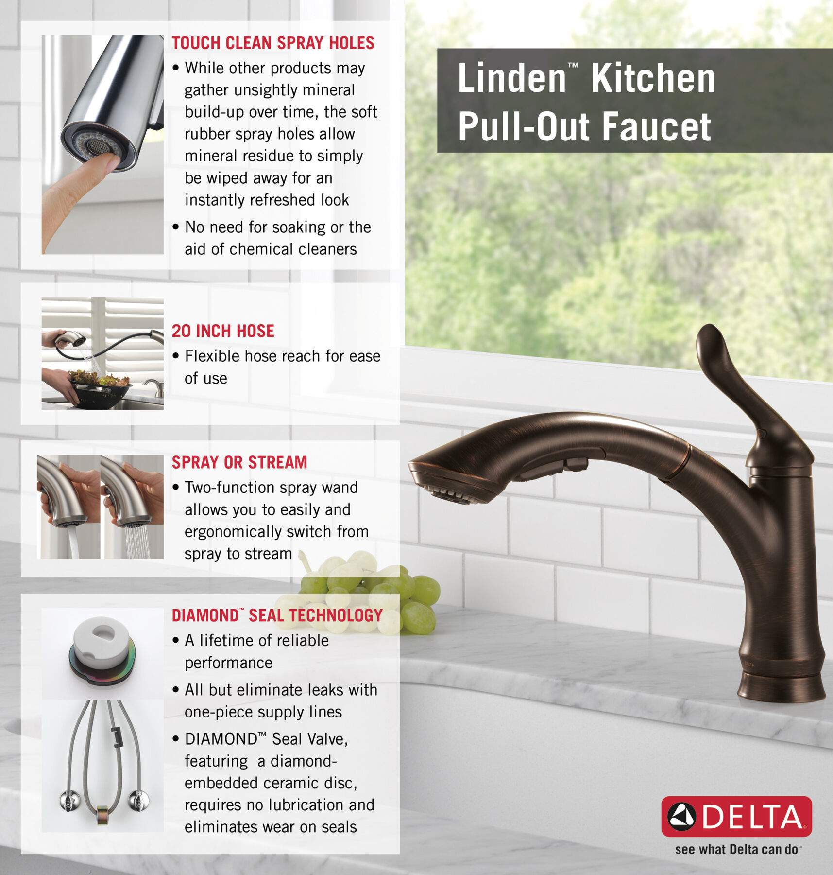 Llave para cocina monomando desplegable (producto recertificado), imagen 4