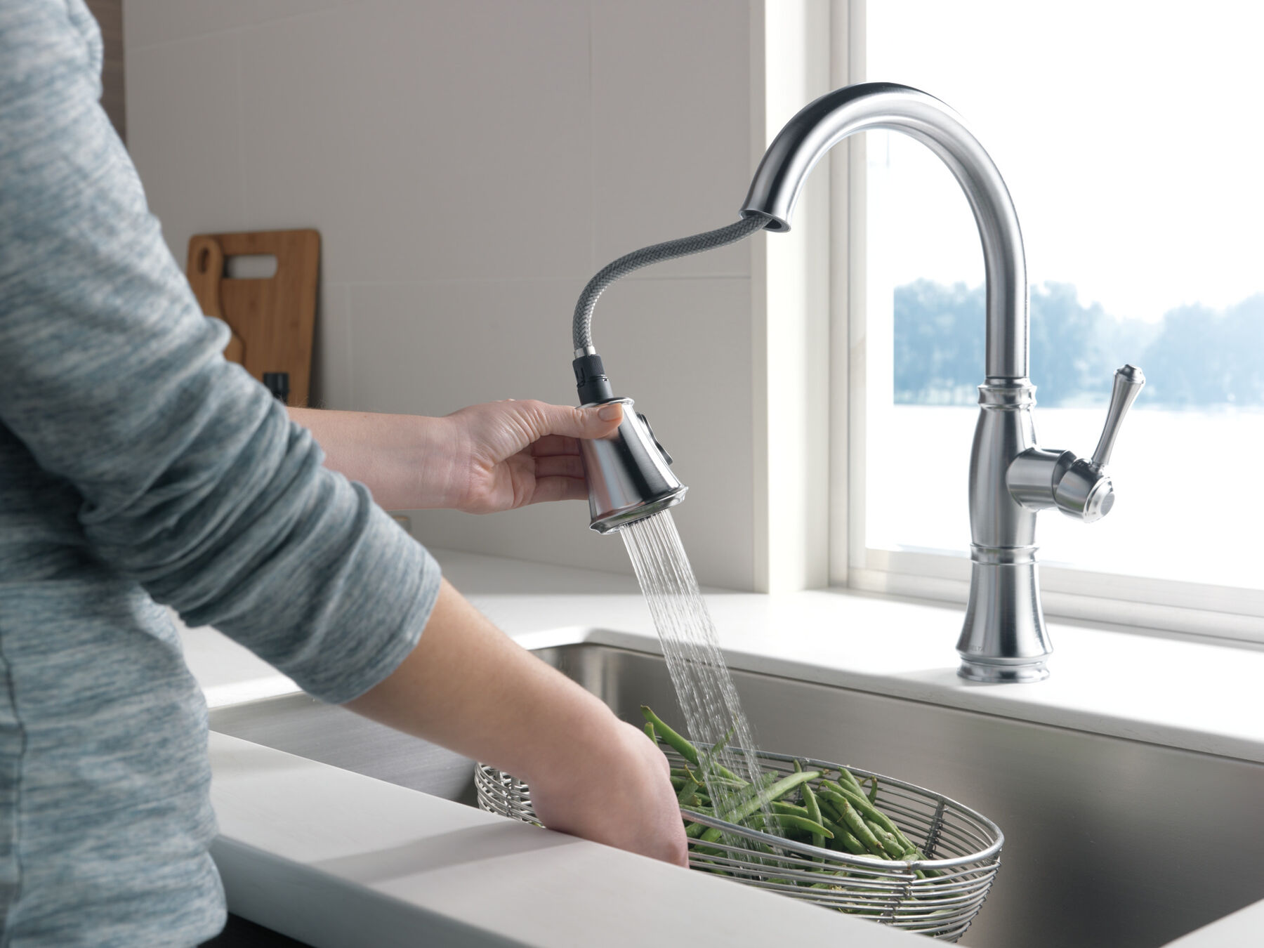 Llave para cocina monomando extensible (producto recertificado), imagen 5