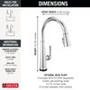 Touch<sub>2</sub>O® Technology Kitchen Faucet with Touchless Technology