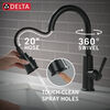 Llave de una manija con tubo de salida deslizable para cocina
