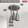 H<sub>2</sub>Okinetic® Pendant Raincan Shower Head with LED Light (Recertified)