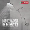 Adjustable Raincan Shower Head with Hand Shower