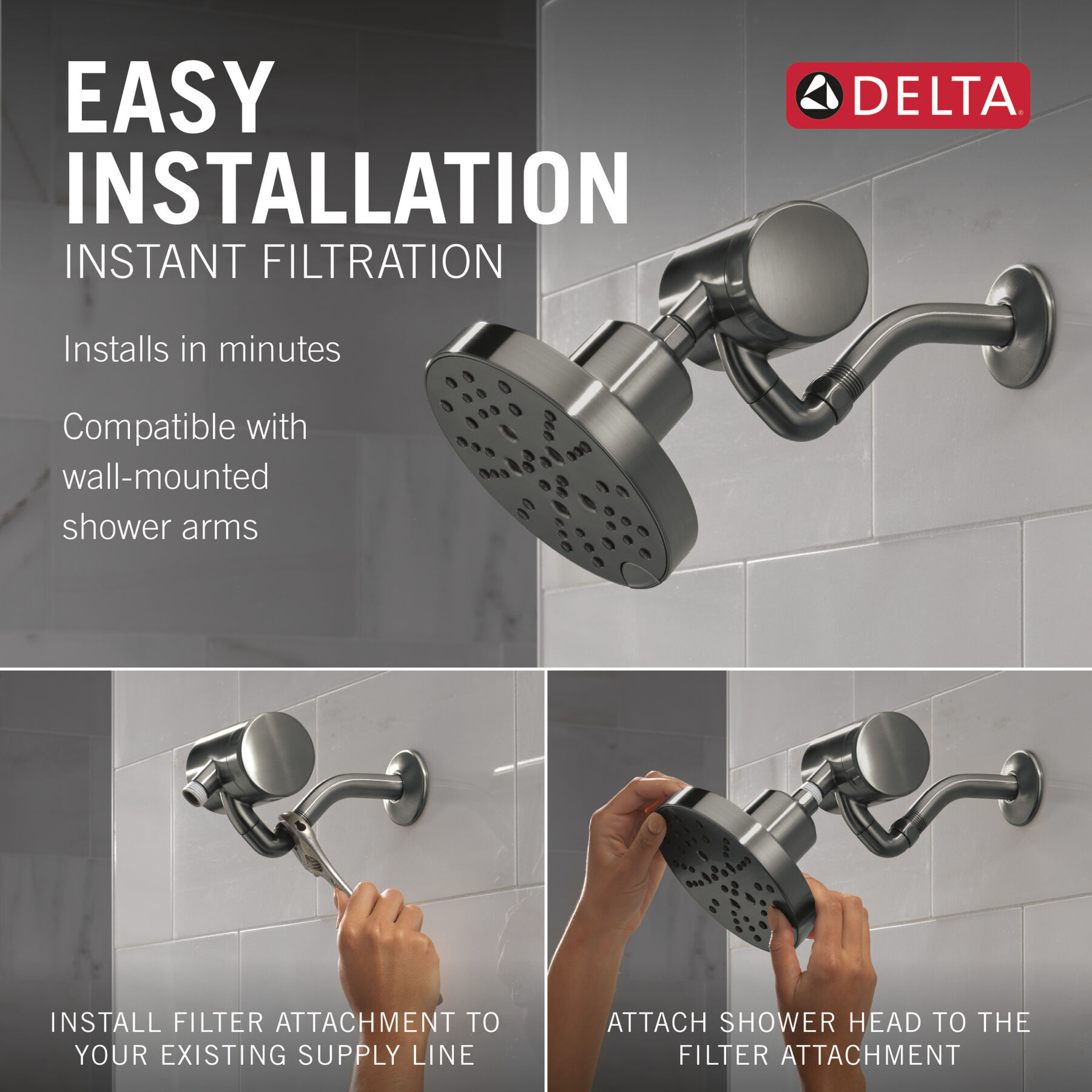 Premium Shower Filter with Shower Head Bundle, image 2