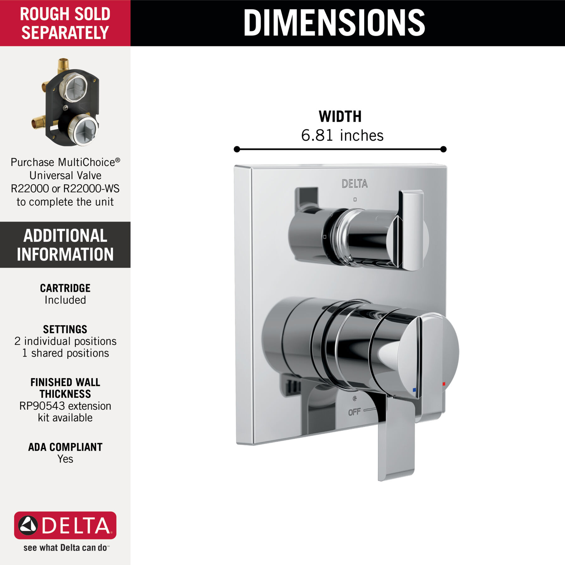 Accesorios para válvula modernos angulares Monitor® serie 17 con desviador integrado de 3 funciones, imagen 23