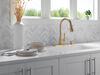 Single Handle Kitchen Pull-Down Faucet w/ Soap Dispenser