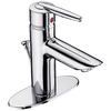 Single Hole Bathroom - Joystick Handle - 4" Plate Includes Pop-Up Ceramic Valve System