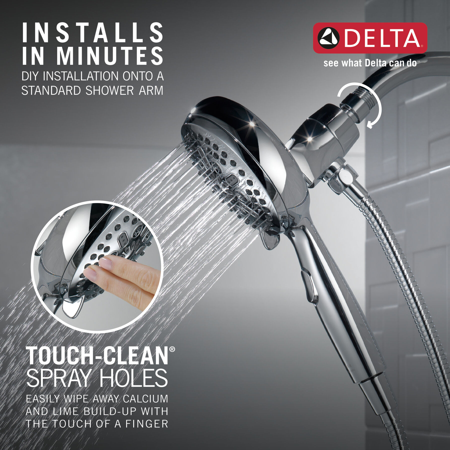 7-Setting SureDock® Magnetic Hand Shower, image 9