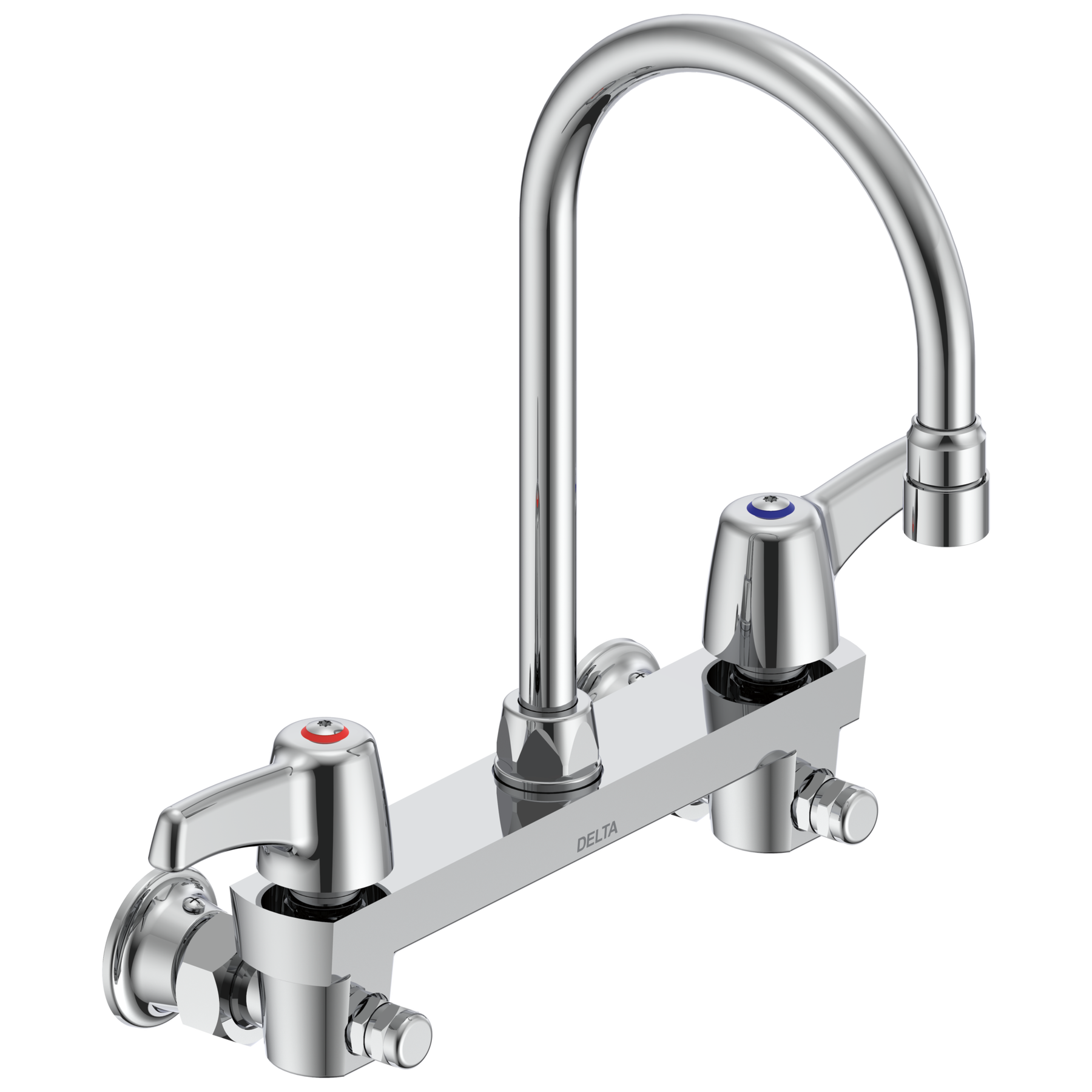 Two Handle 8 In Wallmount Service Sink Faucet