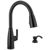 Llave para cocina monomando extensible con dispensador de jabón y tecnología ShieldSpray®