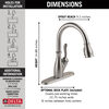 Llave para cocina monomando extensible con tecnología ShieldSpray® (producto recertificado)