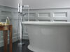 Terminación de llave de llenado para bañera monomando para montaje en piso con ducha manual