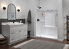 60x32 Alcove Shower Bundle with Trim and Drain - Left Drain