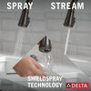 Llave para cocina monomando extensible con dispensador de jabón y tecnología ShieldSpray®