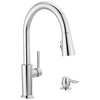 Llave para cocina monomando extensible con dispensador de jabón y tecnología ShieldSpray