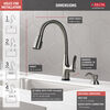 Dunsley Single Handle Pull-Down Kitchen Faucet with Touch<sub>2</sub>O® and VoiceIQ® Technology
