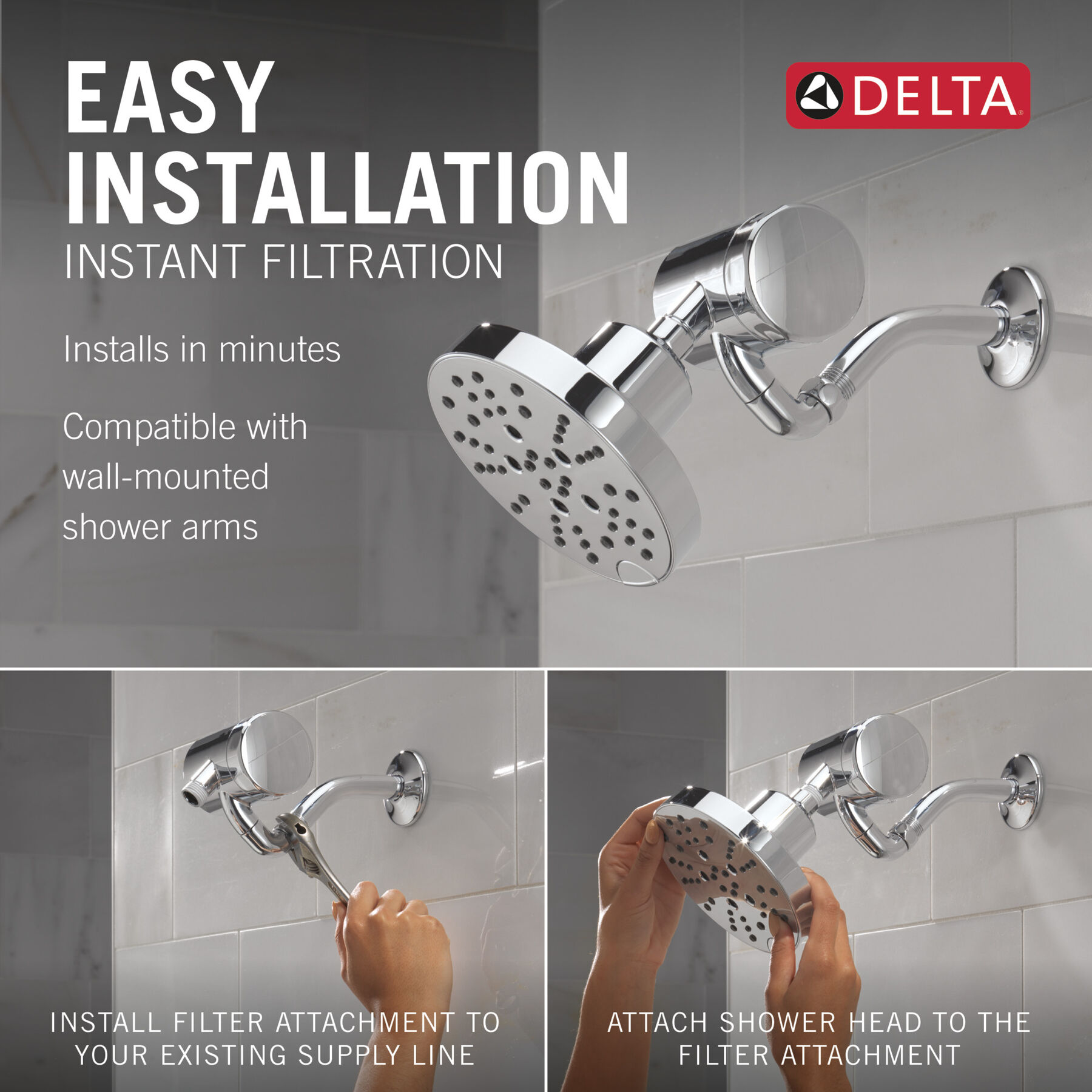 Premium Shower Filter with Shower Head Bundle, image 2