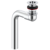 Cast Offset Lavatory Waste with Open Grid Strainer Less Overflow