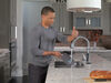 Llave para cocina monomando extensible con tecnologías Touch<sub>2</sub>O® y ShieldSpray®