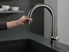 Llave de una manija con tubo de salida deslizable para cocina