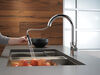 Llave para cocina monomando extensible con giro limitado