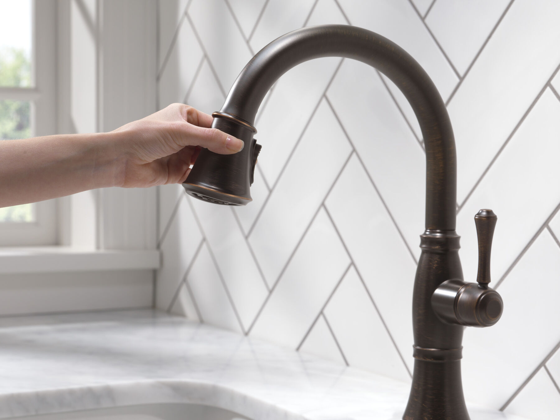 Llave para cocina monomando extensible con tecnología ShieldSpray®, imagen 9