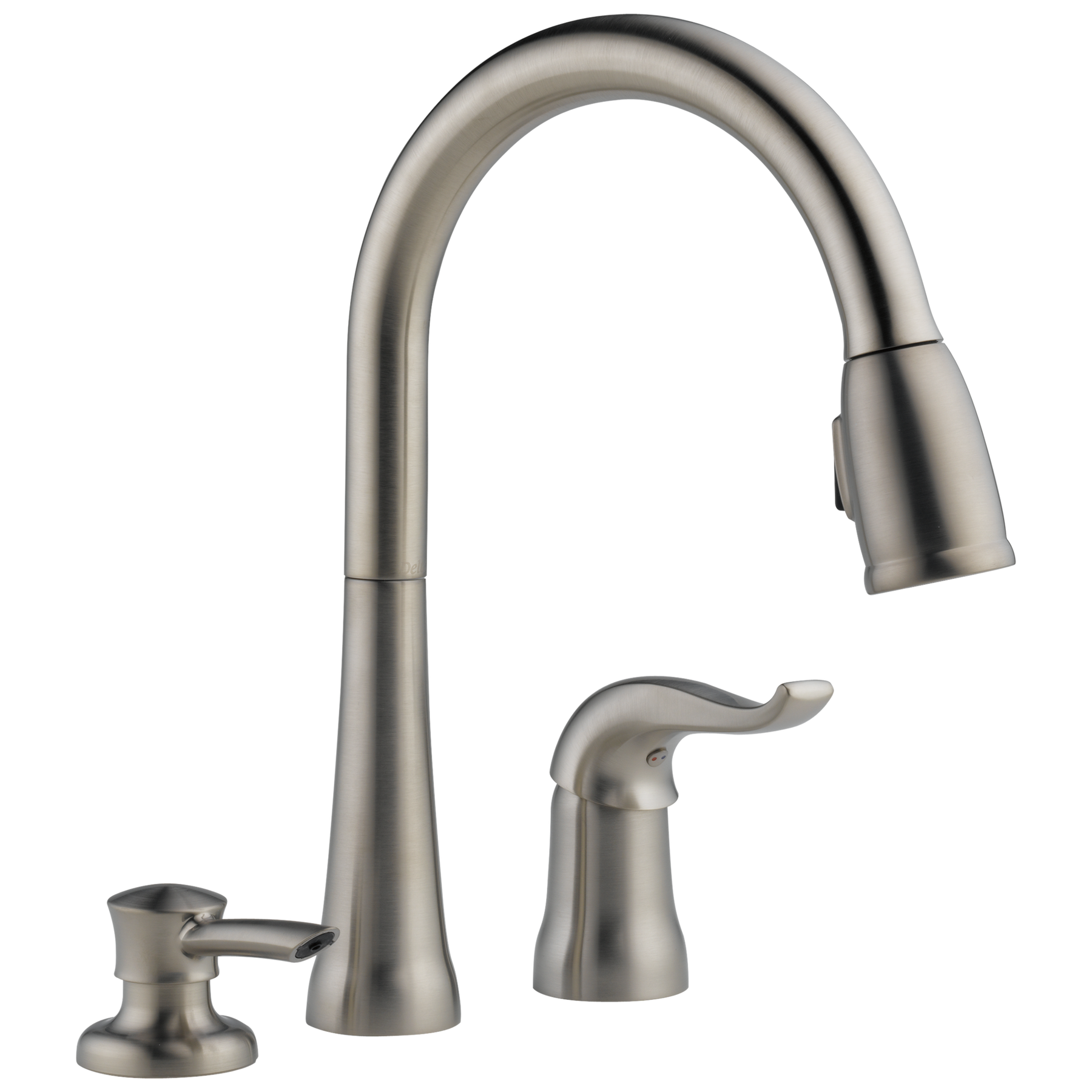Llave de una manija con tubo de salida deslizable para cocina con dispensador de jabón
