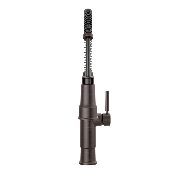 Llave para cocina extensible de una manija con tubo de salida con muelle (producto recertificado)