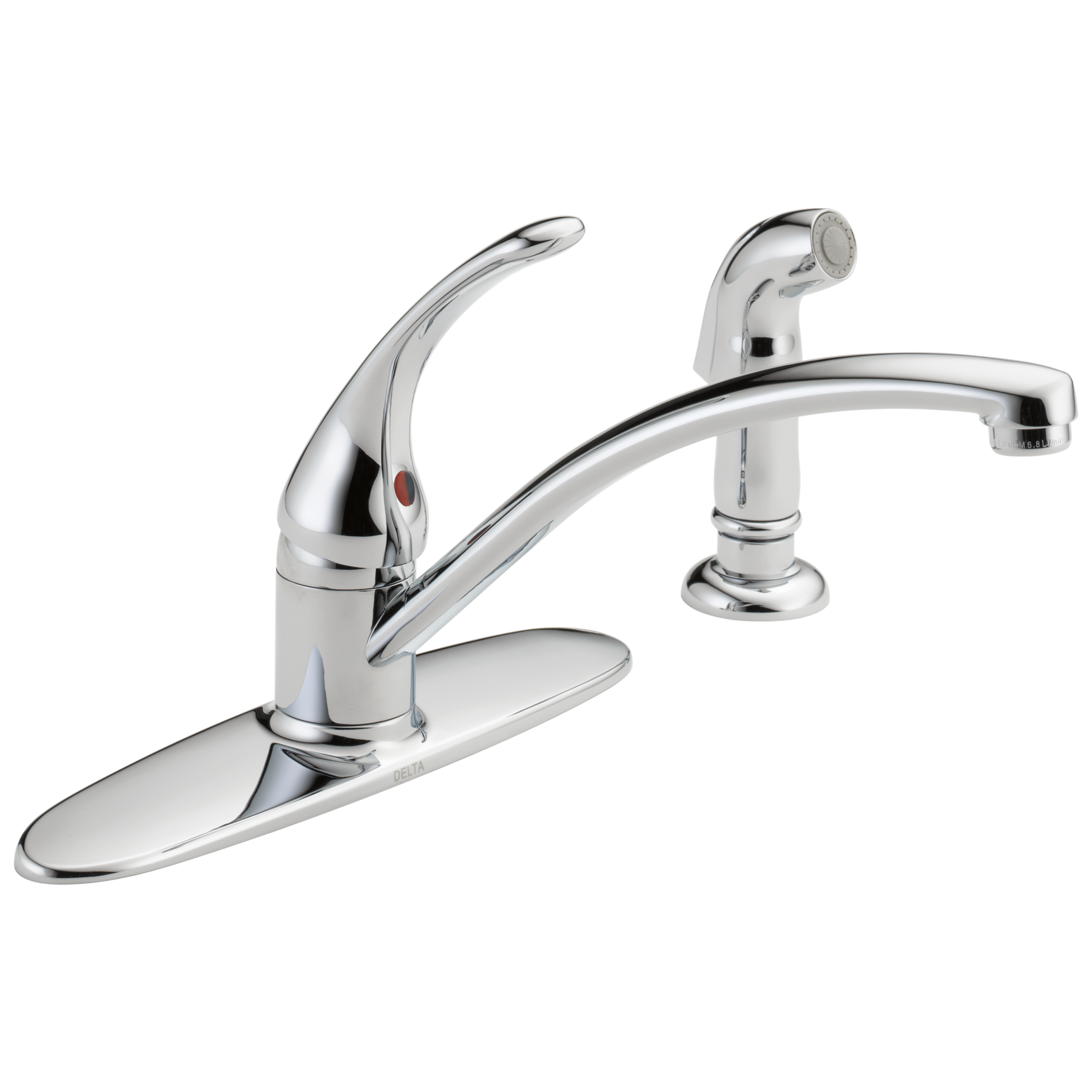 Llave para cocina monomando con rociador (producto recertificado)