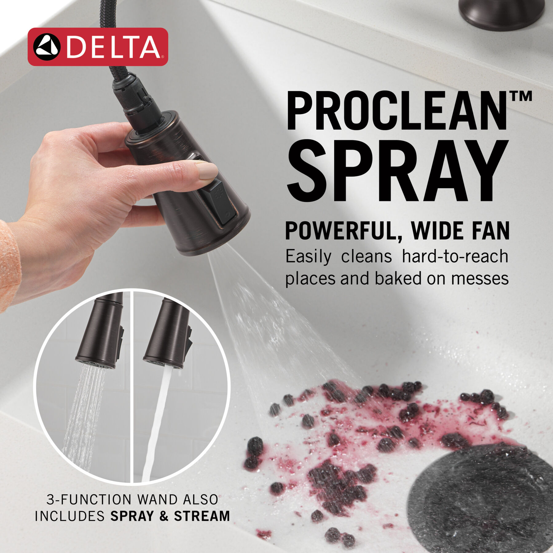 Llave para cocina tipo puente extensible con dos manijas, imagen 5