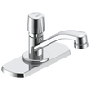Llave para baño de una manija con cartucho medidor de cierre lento