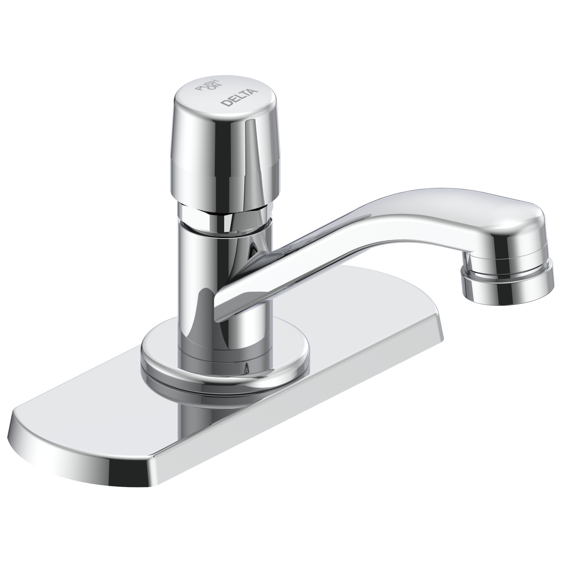 Llave para baño de una manija con cartucho medidor de cierre lento