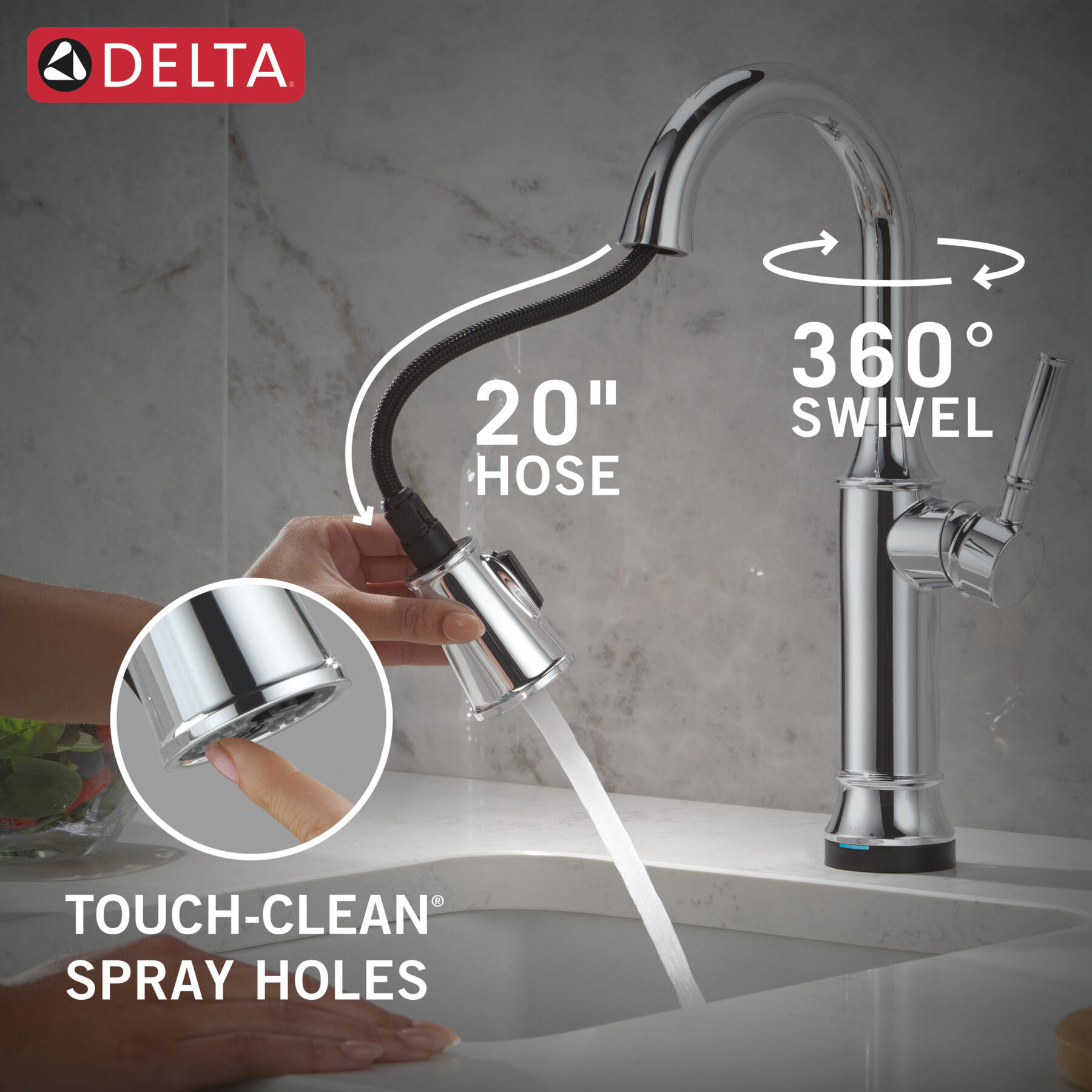 Touch2O® Bar / Prep Faucet with Touchless Technology, image 8