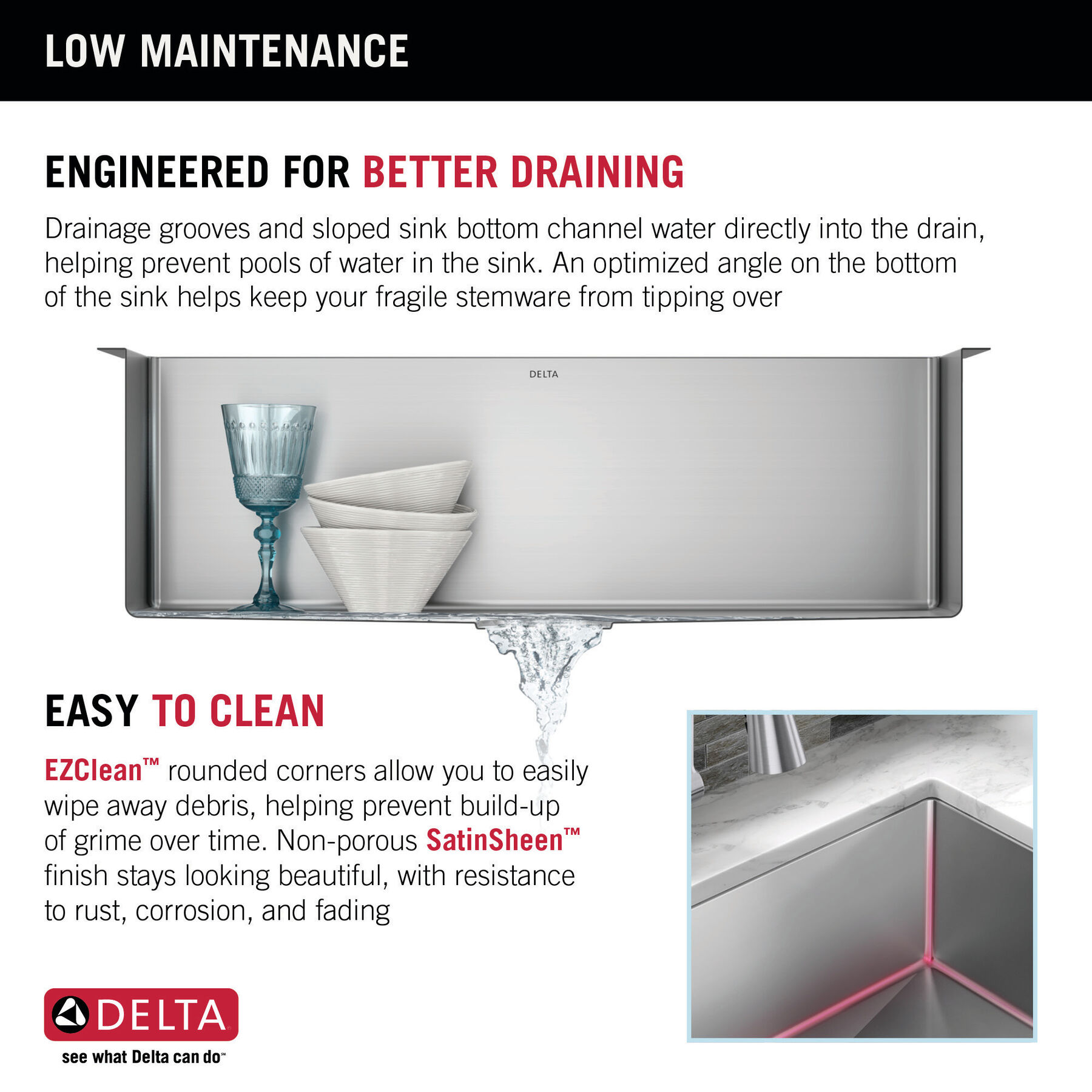 Lavabo de cocina con un receptáculo de acero inoxidable de 30" de montaje bajo encimera con accesorios, imagen 7
