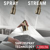 Llave para cocina monomando extensible con tecnología ShieldSpray®