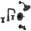 Widespread Lavatory Faucet with Tub Shower Trim Bundle - 14 Series