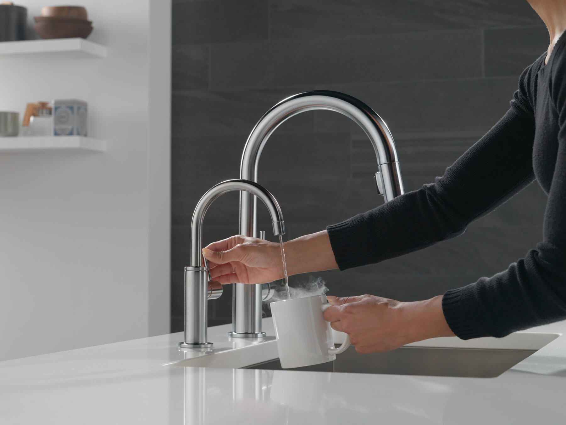 Llave para cocina monomando extensible, imagen 1