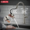 Llave de una manija con tubo de salida deslizable para cocina