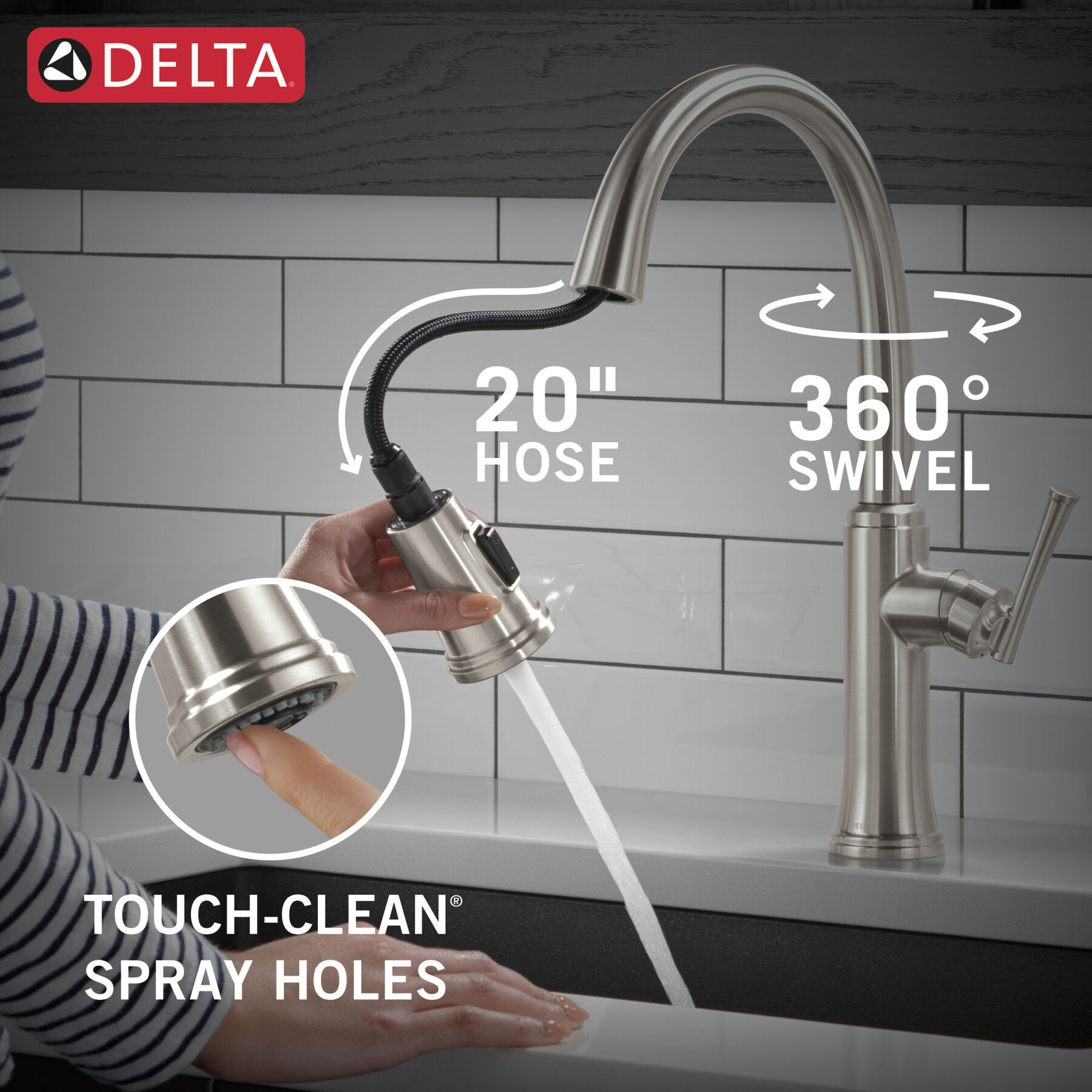 Llave para cocina monomando extensible, imagen 6