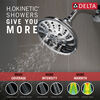 Regadera tipo lluvia tradicional H<sub>2</sub>Okinetic® de 5 funciones